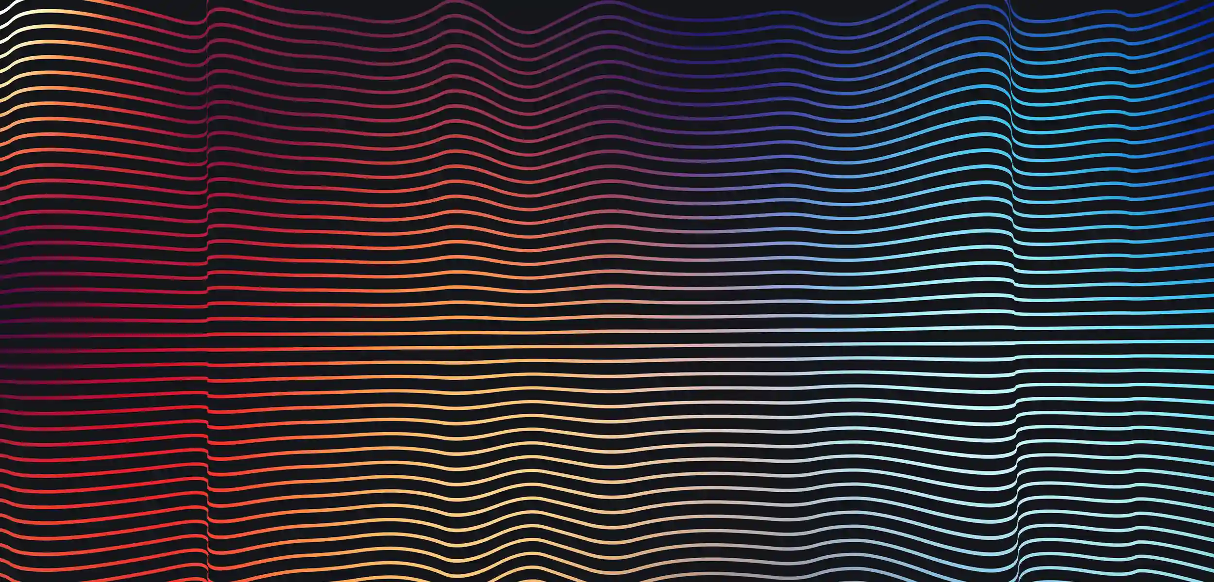 a colorful lines on a black background